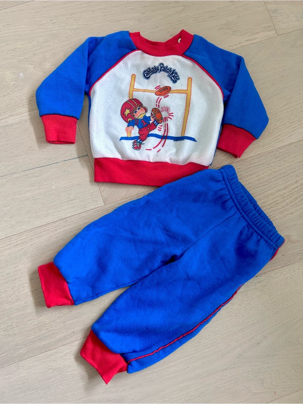Vintage Toddler Two-Piece Cabbage Patch Kids Jogger Set